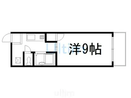 ラフィーネ四条堀川(1K/9階)の間取り写真