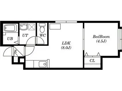 アヴァンティ琴似(1LDK/3階)の間取り写真