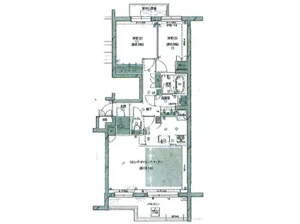 プレシス参宮橋(2LDK/3階)の間取り写真