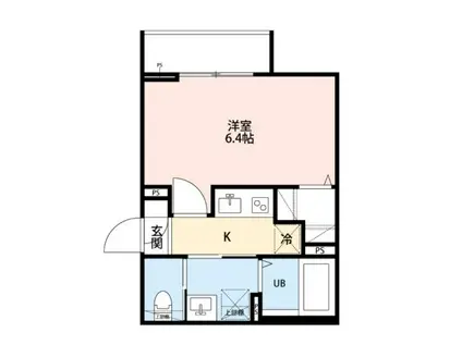 FLEUR N-4(1K/3階)の間取り写真