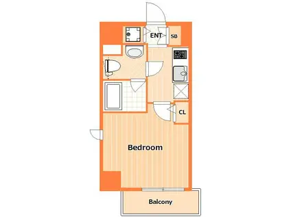 LEA横濱鶴見中央弐番館(1K/5階)の間取り写真