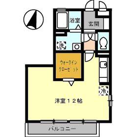 リヴィエール野上(ワンルーム/3階)の間取り写真
