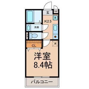 グランド サザンクロス(1K/3階)の間取り写真