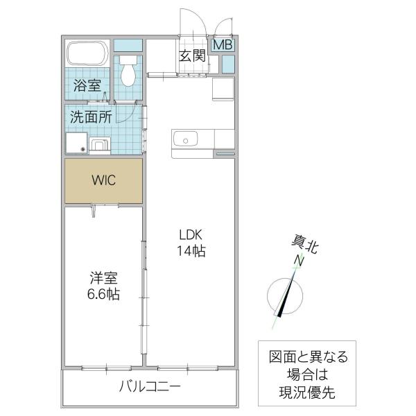 プライムステージ(1LDK/1階)の間取り写真