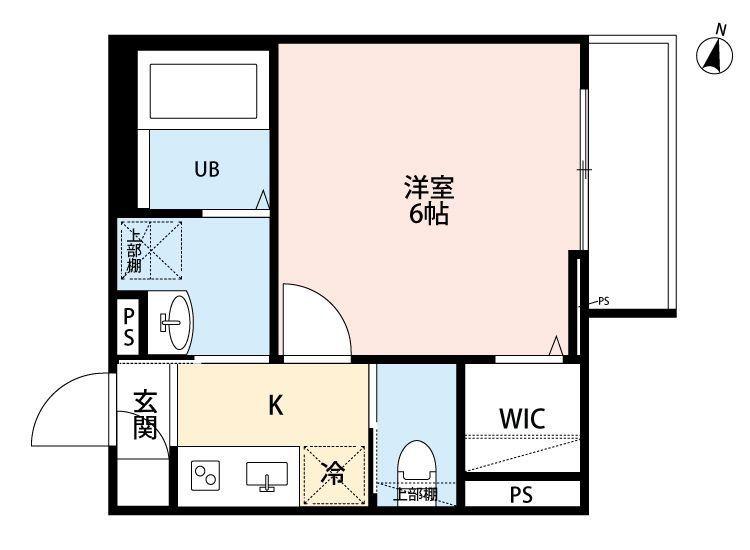 ROBOT HOME 西都賀(1K/3階)の間取り写真