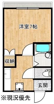 サンライトハイツ(1K/1階)の間取り写真