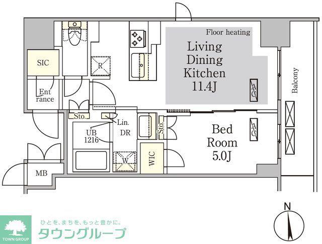 テラス御徒町(1LDK/3階)の間取り写真