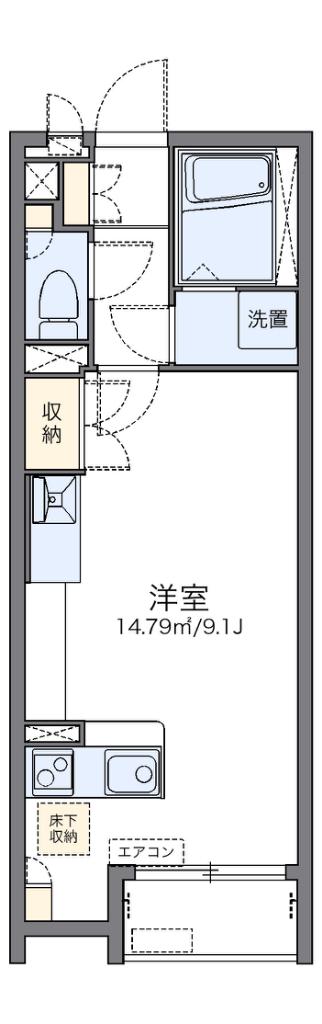 レオネクスト稲田(ワンルーム/1階)の間取り写真