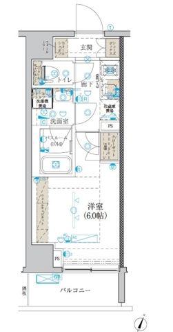 ブライズ吉野町(1K/7階)の間取り写真
