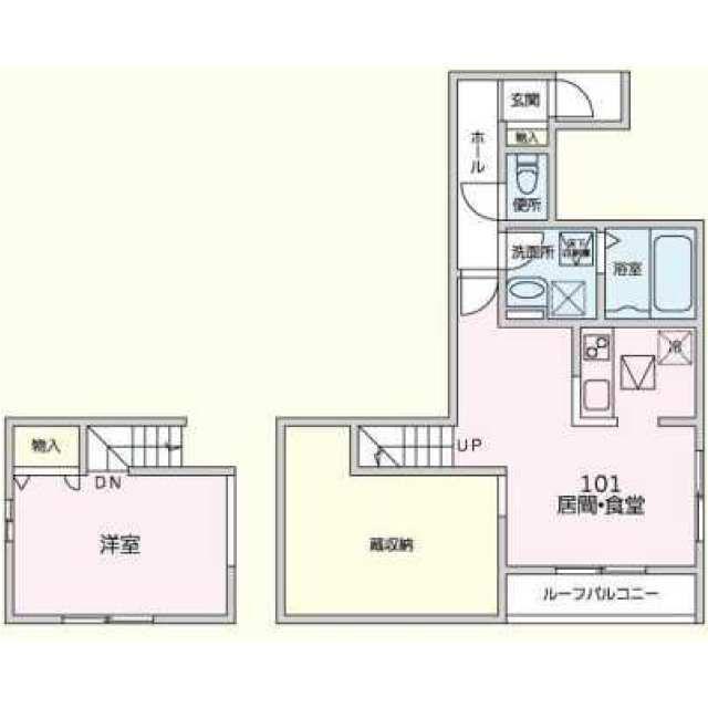 グランオネスト中町(1LDK/1階)の間取り写真