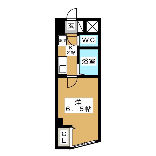 リレアール馬込(1K/2階)の間取り写真