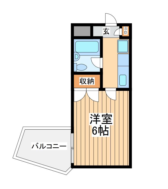 センチュリーハイツ三徳(1K/4階)の間取り写真