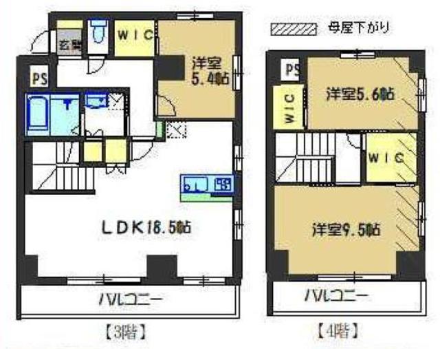 RURBAN HASHIMOTO(3LDK/3階)の間取り写真