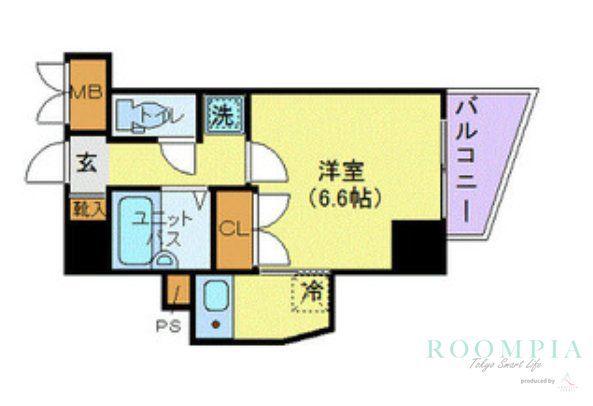 ステージファースト三宿(1K/7階)の間取り写真