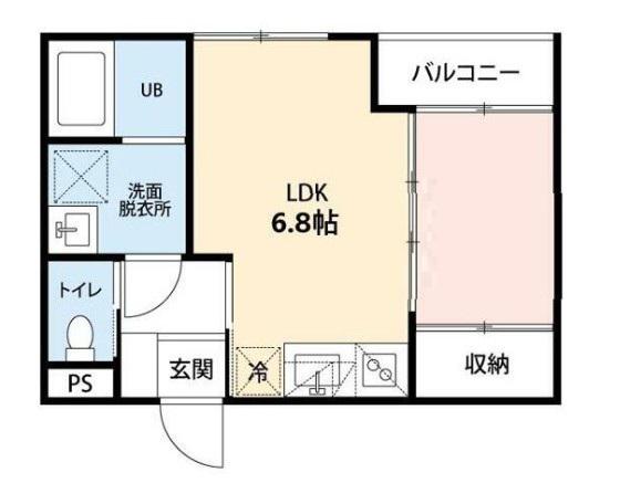 Y-HOUSE(1LDK/3階)の間取り写真