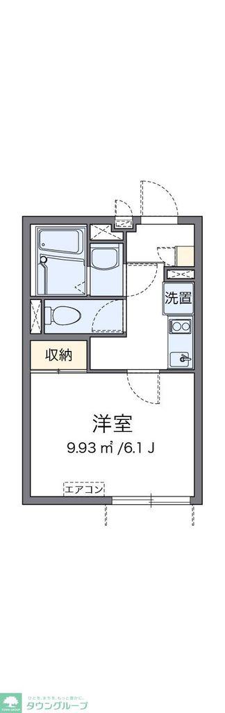 クレイノル リアン(1K/1階)の間取り写真