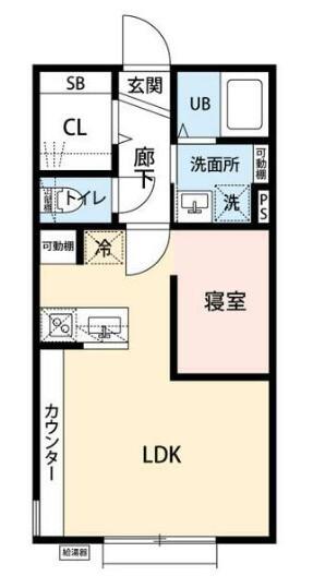DOUZE KAMAKURA(1LDK/1階)の間取り写真