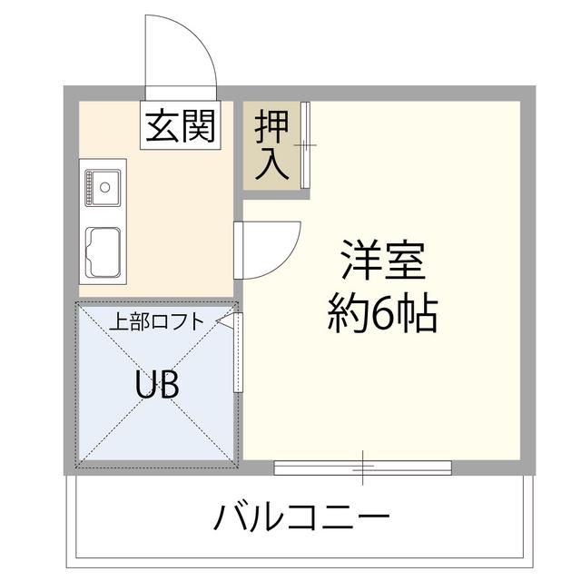 メゾン板橋(ワンルーム/1階)の間取り写真