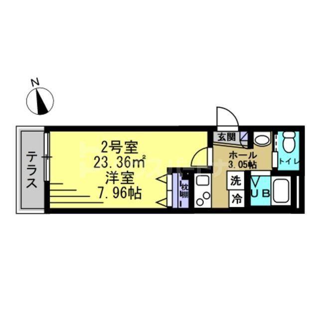 江戸川BASE(1K/1階)の間取り写真