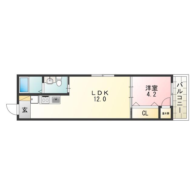 FMAISONLOREVI番館(1LDK/3階)の間取り写真