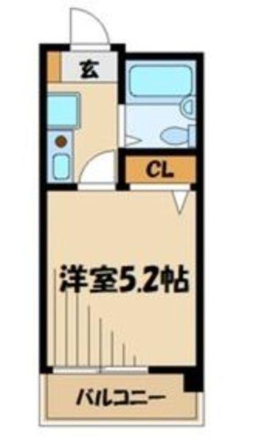 相模大野ダイカンプラザCITY(1K/3階)の間取り写真