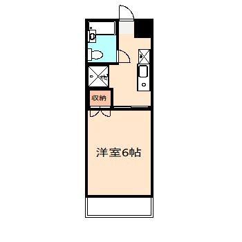 エトワール多摩(1K/2階)の間取り写真