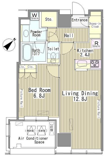MY TOWER RESIDENCE(1LDK/18階)の間取り写真