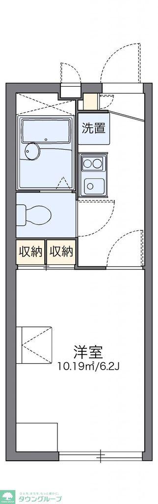 レオパレスMORE(1K/2階)の間取り写真