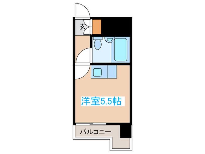 朝日プラザ一番町(ワンルーム/11階)の間取り写真