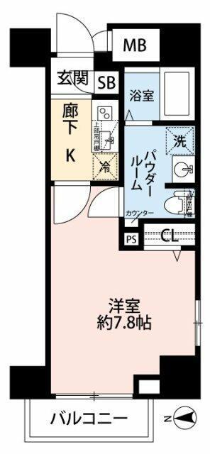 アルテシモ ラルゴ(1K/11階)の間取り写真