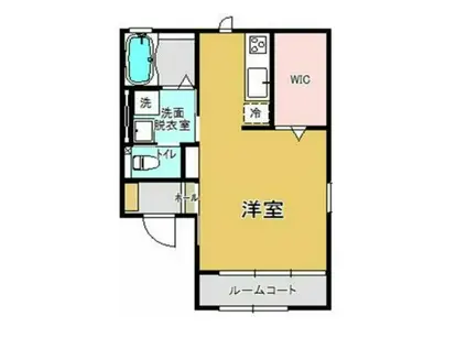 ブルーノSAKURAI(ワンルーム/1階)の間取り写真