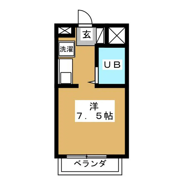 スカイパーク新松戸 4階階 間取り