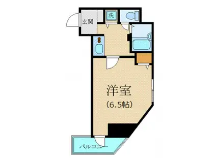 カスタリア新宿(1K/5階)の間取り写真