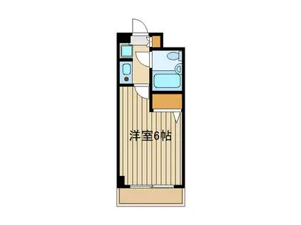 パールマンション氷川台(1K/3階)の間取り写真
