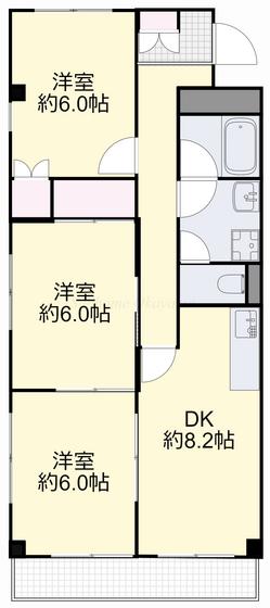 マンションIZUMI(3DK/2階)の間取り写真