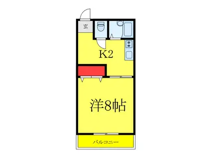 マンション太田(1K/1階)の間取り写真