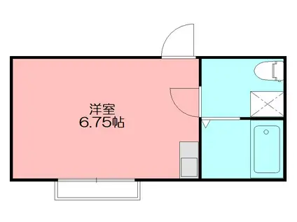 リベルテハイムANU(ワンルーム/2階)の間取り写真