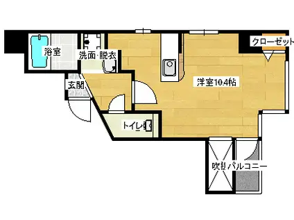 グランマーレ16(ワンルーム/3階)の間取り写真