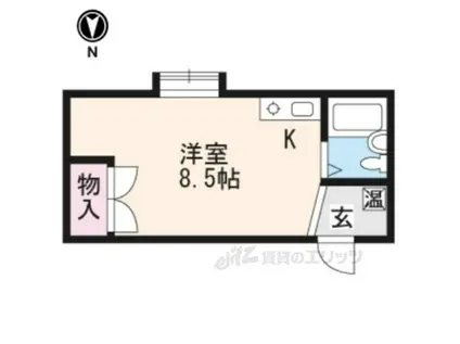 三宅アパートA棟(ワンルーム/1階)の間取り写真