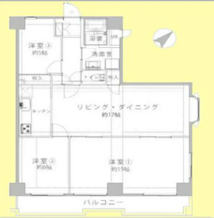 クレール武蔵小山 8階階 間取り