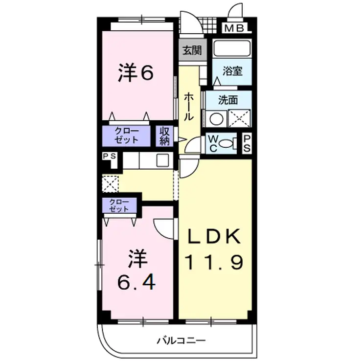 メイプルガーデン 2階階 間取り