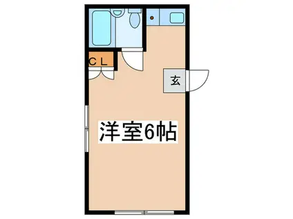 ワイズ・フラット(ワンルーム/2階)の間取り写真