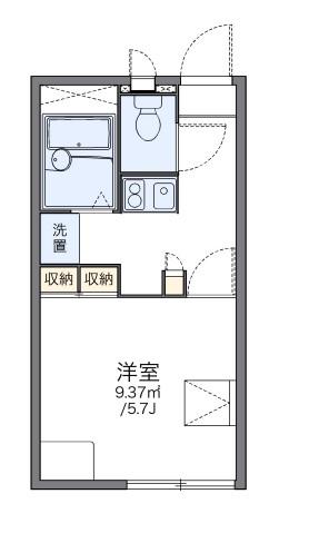 レオパレスアドバンス芦屋(1K/1階)の間取り写真