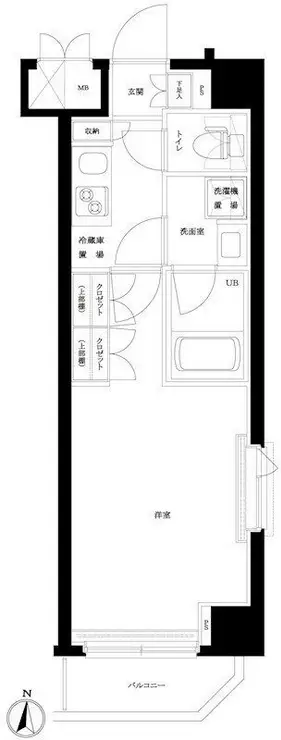 ルーブル蒲田南七番館 3階階 間取り