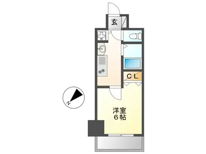 プレサンス新栄リミックス(1K/9階)の間取り写真