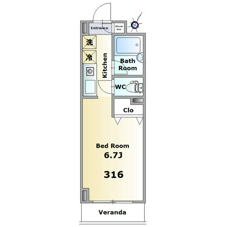 ピネード春日 3階階 間取り
