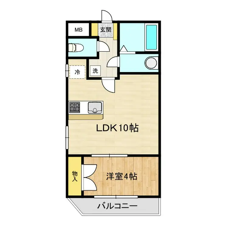 パレスジョージタウン 3階階 間取り