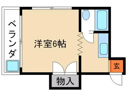 フィルビテッツァ高野(1K/3階)の間取り写真