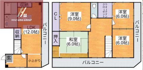 メゾンドオリーブ(4LDK/3階)の間取り写真