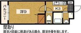 MAROHTO(1K/1階)の間取り写真